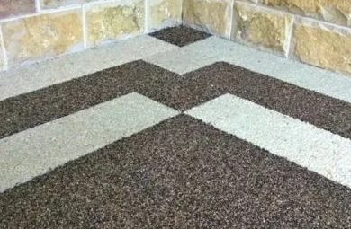 Каменный ковер из мраморной крошки с рисунком